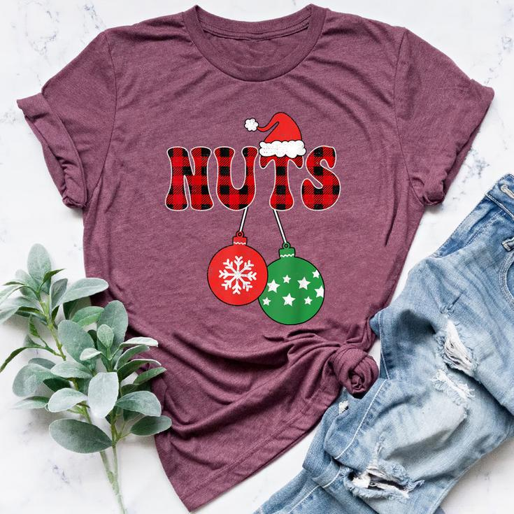 Chest Nuts Matching Chestnuts Christmas Couples Women Bella Canvas T-shirt