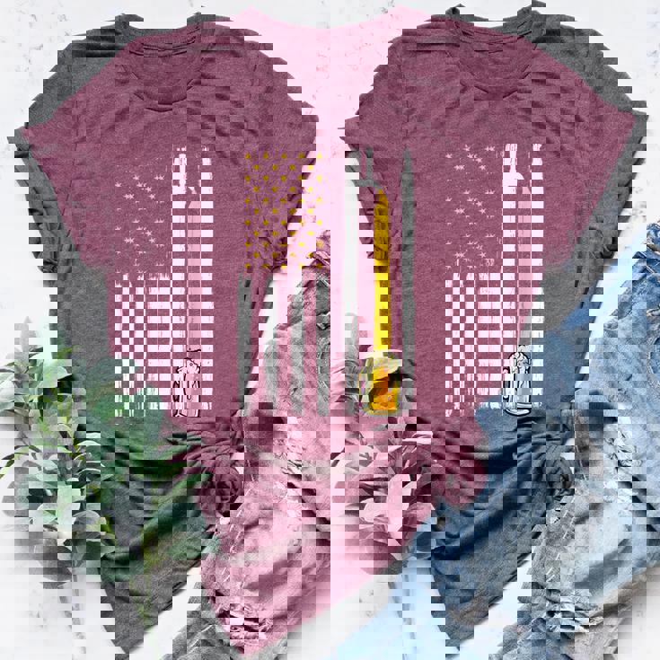 Craft Beer American Flag Usa 4Th Of July Brewery America Bella Canvas T-shirt Craft Beer American Flag Usa 4Th Of July Brewery America Bella Canvas T-shirt