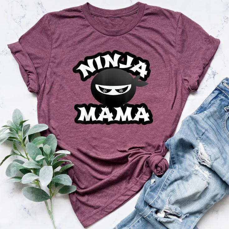 Ninja Mama Multitasking Wahm Baby Birthday New Mom Bella Canvas T-shirt