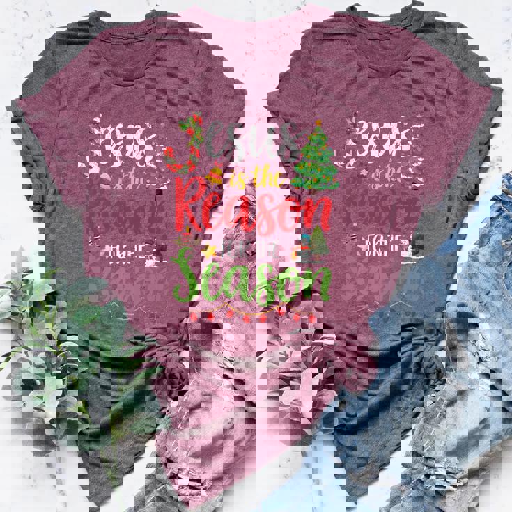 Jesus Is The Reason For The Season Christmas Christian Bella Canvas T-shirt Jesus Is The Reason For The Season Christmas Christian Bella Canvas T-shirt