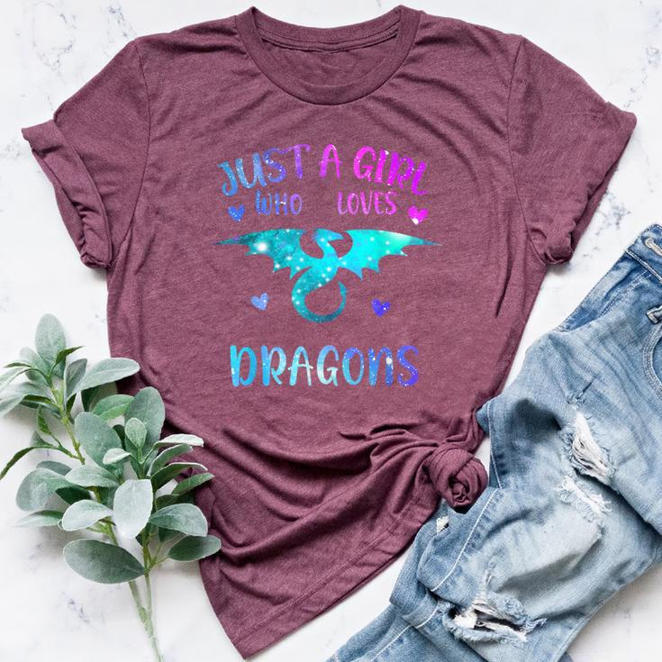 Just A Girl Who Loves Dragons Bella Canvas T-shirt