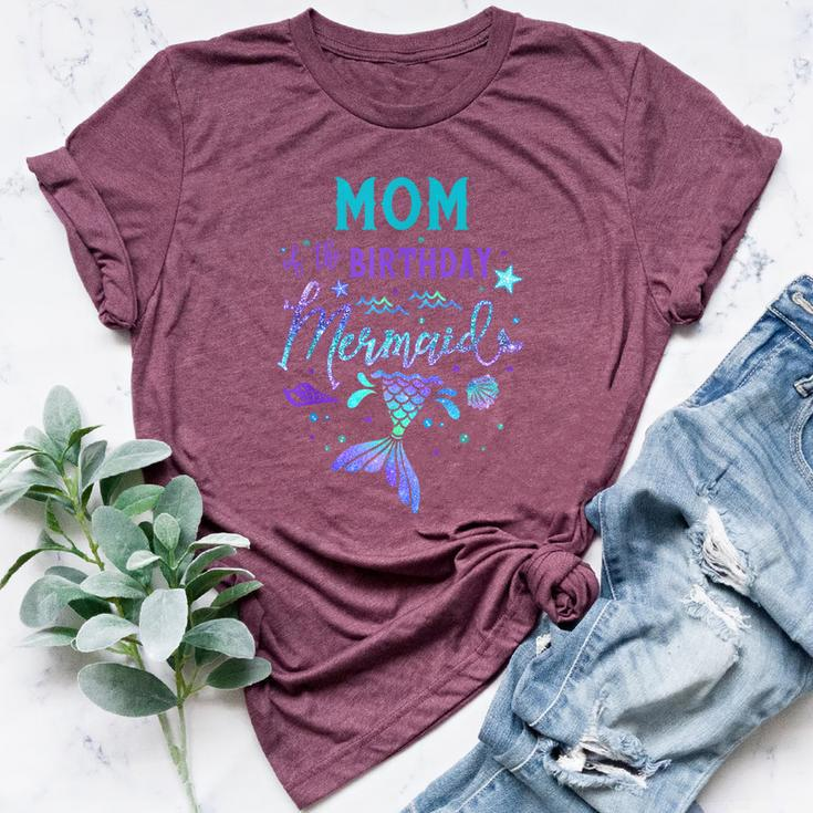 Mom Of The Birthday Mermaid Theme Party Squad Security Mommy Bella Canvas T-shirt
