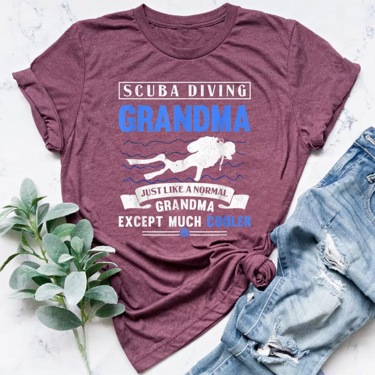 Scuba Diving Grandma Dive Grandmother Underwater Scuba Diver Bella Canvas T-shirt