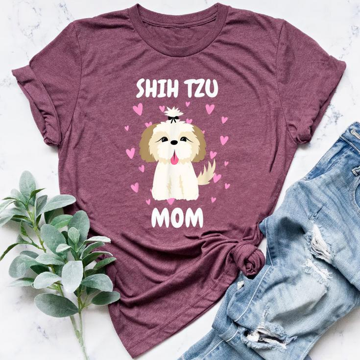 Shih Tzu Mom Mummy Mama Mum Mommy Mother's Day Mother Owner Bella Canvas T-shirt