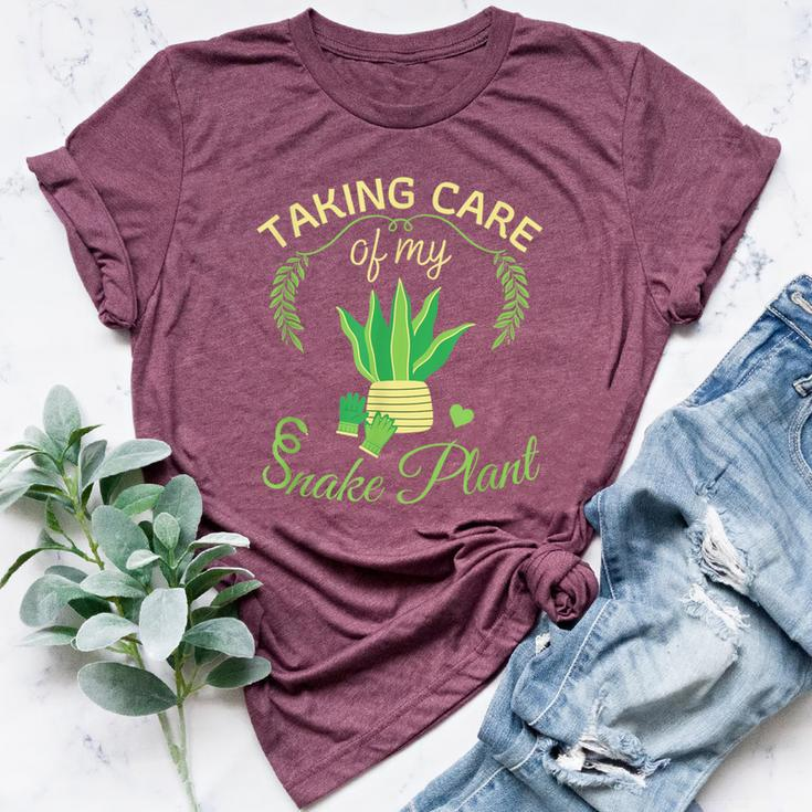 Snake Plant Mother In Law's Tongue For Plant Lovers Bella Canvas T-shirt