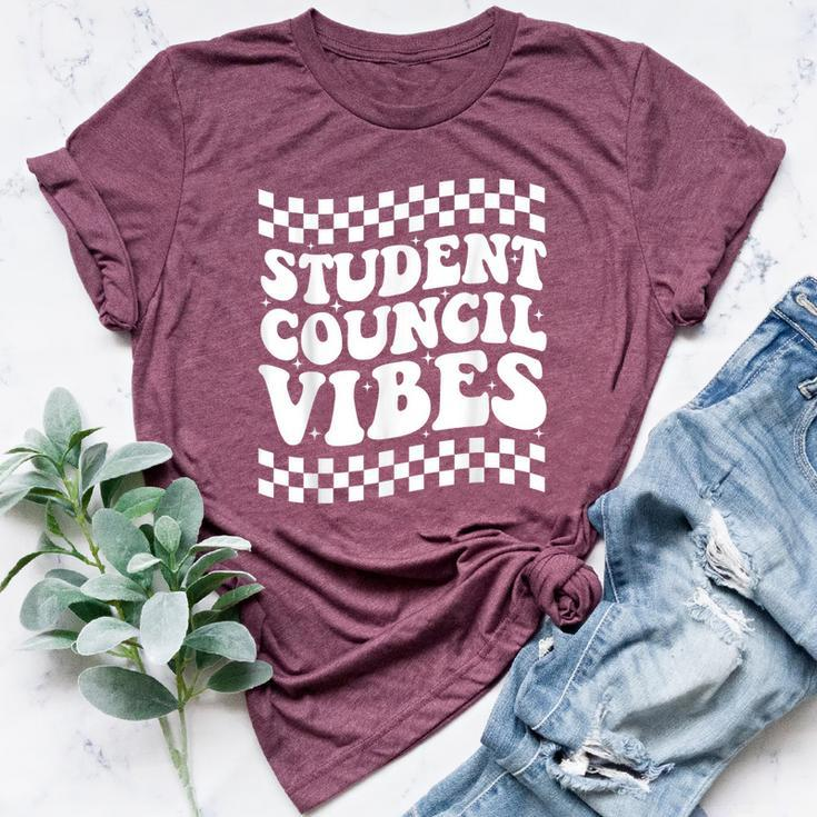 Student Council Vibes Retro Groovy School Student Council Bella Canvas T-shirt