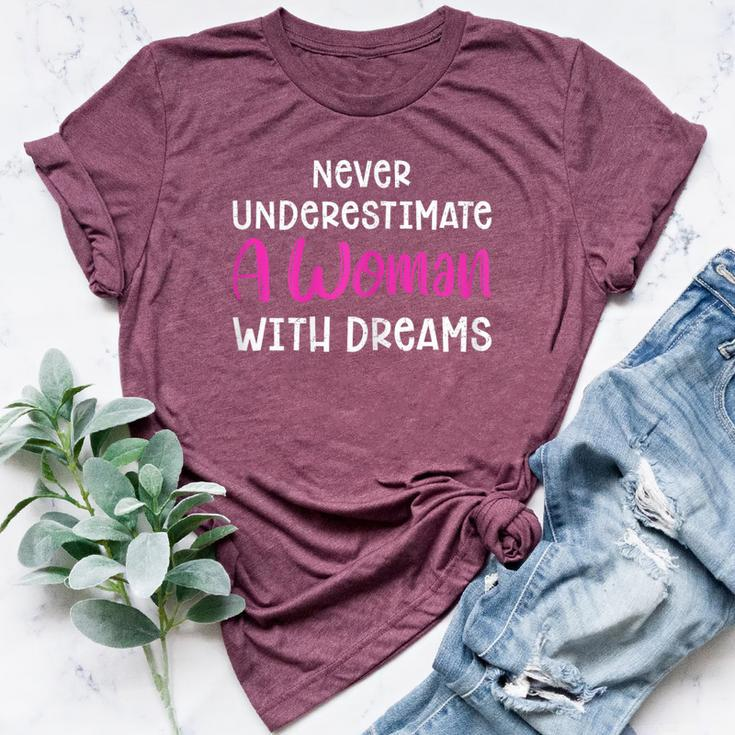 Never Underestimate A With Dreams Rbg Bella Canvas T-shirt