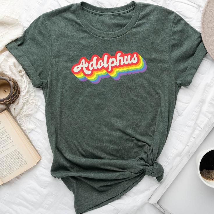 Adolphus Pride Month Lgbtq Rainbow Flag Name Personalised Bella Canvas T-shirt