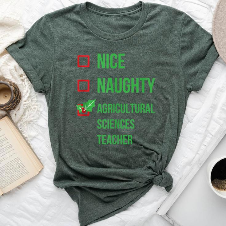 Agricultural Sciences Teacher Pajama Christmas Bella Canvas T-shirt