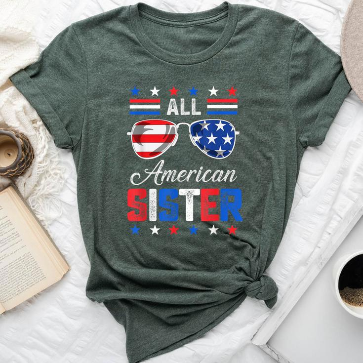 All American Sister 4Th Of July Usa Family Matching Outfit Bella Canvas T-shirt