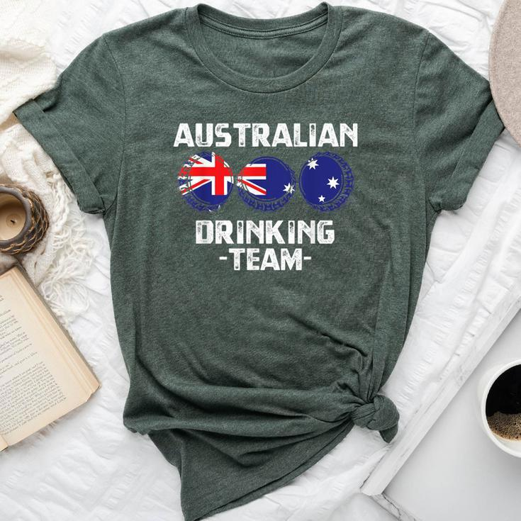 Australian Beer Drinking Team Flag Party Bella Canvas T-shirt