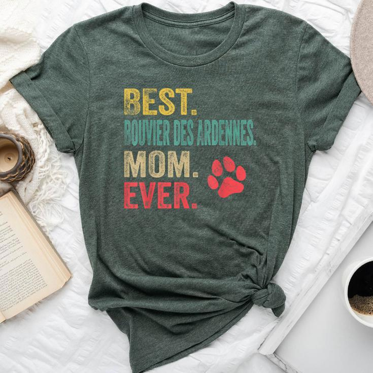 Best Bouvier Des Ardennes Mom Ever Vintage Mother Dog Lover Bella Canvas T-shirt