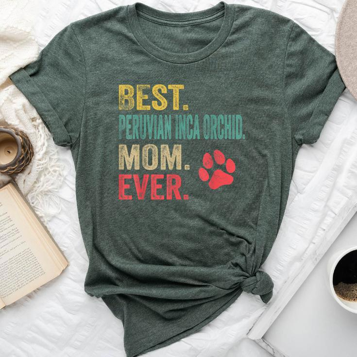 Best Peruvian Inca Orchid Mom Ever Vintage Mother Dog Lover Bella Canvas T-shirt