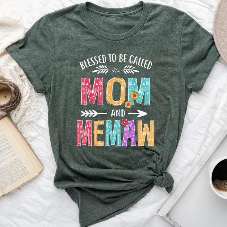 Blessed To Be Called Mom And Memaw Grandma Bella Canvas T-shirt
