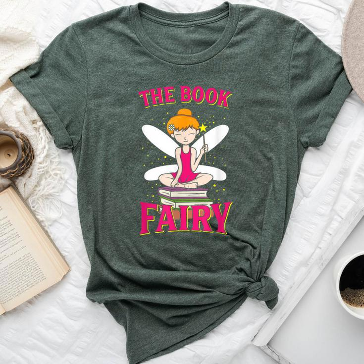The Book Fairy Reading Teacher Librarian Bella Canvas T-shirt