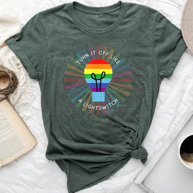 Book Of Mormon Musical Rainbow Turn It Off Bella Canvas T-shirt