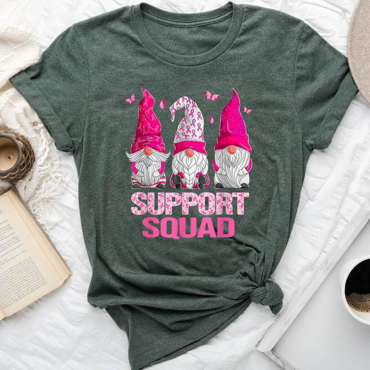 Breast Cancer Awareness For Gnomes Support Squad Bella Canvas T-shirt