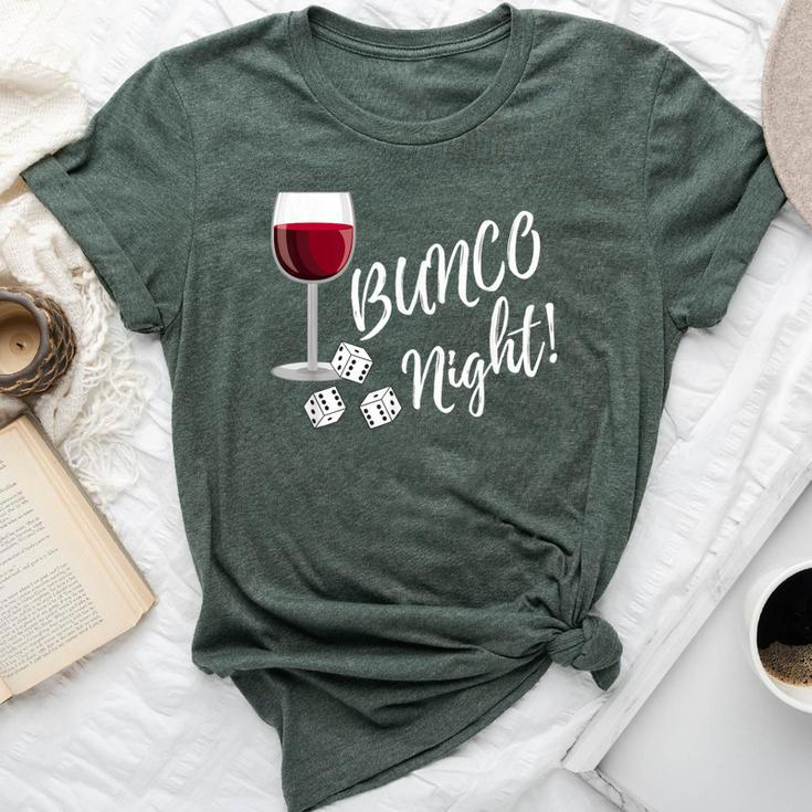 Bunco Night Wine Dice T Bella Canvas T-shirt