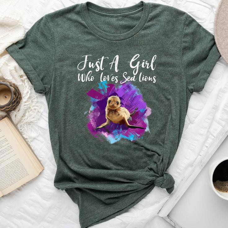 California Sea Lion T Cute Baby Seal For Girls Bella Canvas T-shirt