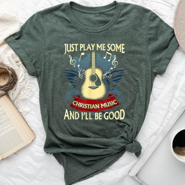 Christian Music Rock And Roll Retro Vintage Music Bella Canvas T-shirt
