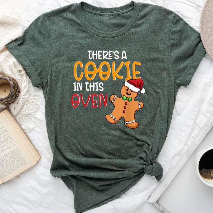 Cookie In The Oven Cute Christmas Mom Pregnancy Announcement Bella Canvas T-shirt