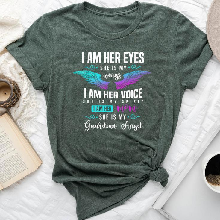 My Daughter Is My Guardian Angel I Am Her Mom Grief Bella Canvas T-shirt