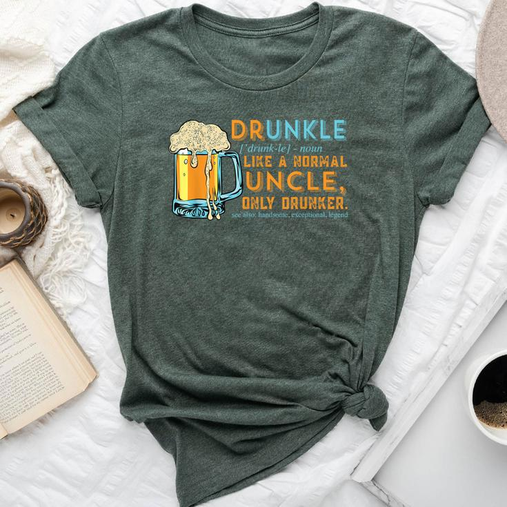 Druncle Like A Uncle But Only Drunker Christmas Idea Bella Canvas T-shirt