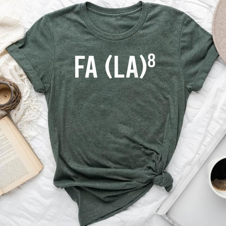Fa La8 La La Christmas Music Teacher Math Meme Bella Canvas T-shirt
