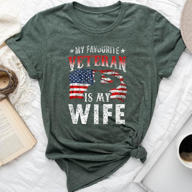 My Favorite Veteran Is My Wife Veterans Veteran's Day Team Bella Canvas T-shirt