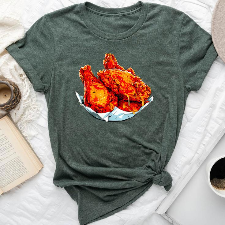 Fried Chicken Chicken Wings Fast Food Lover Bella Canvas T-shirt