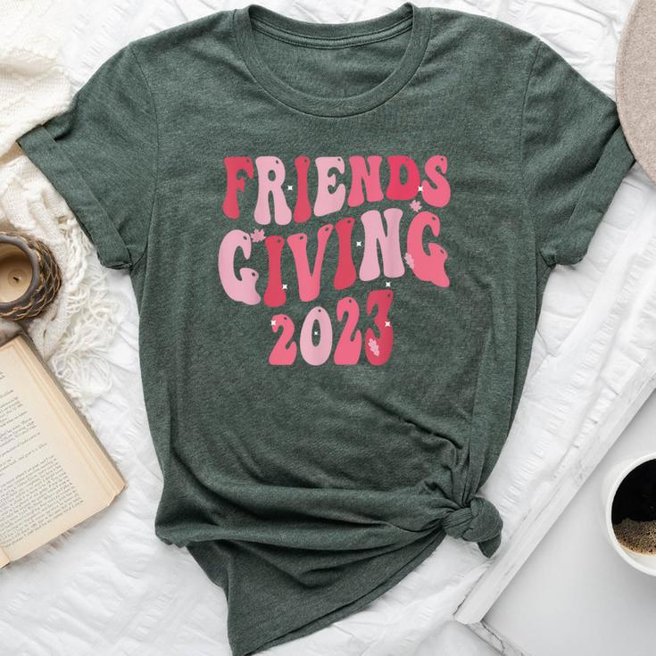 Friends Giving 2023 Thanksgiving Friendsgiving Retro Groovy Bella Canvas T-shirt
