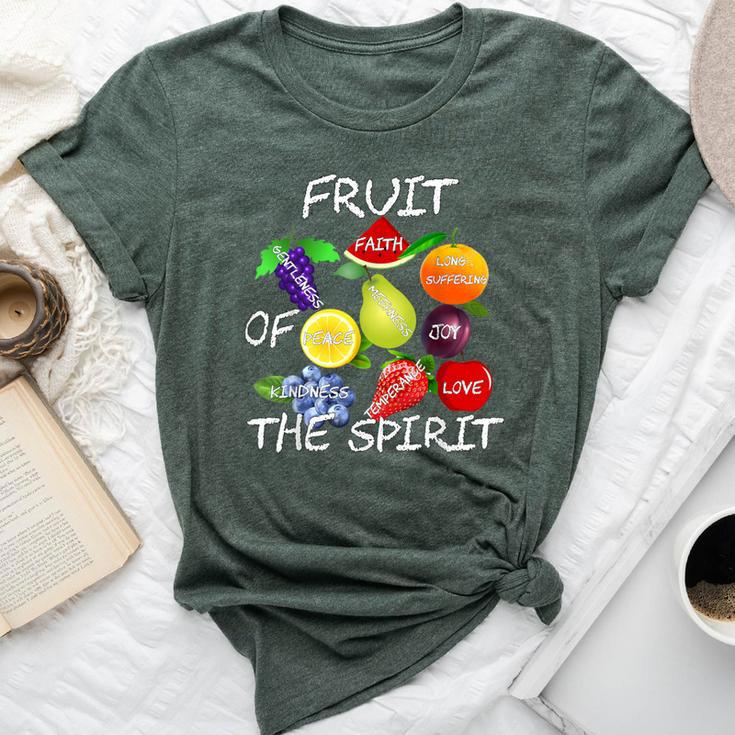Fruit Of The Spirit By Their Fruit Christian Faith Bella Canvas T-shirt
