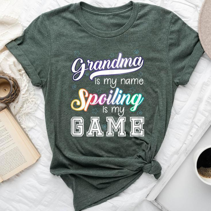 Grandma Is My Name Spoiling Is My Game Special Bella Canvas T-shirt