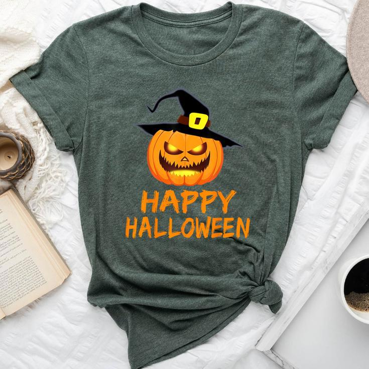 Pumpkin Happy Halloween Costume Boys Girls Bella Canvas T-shirt