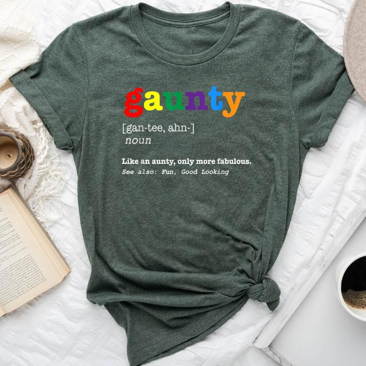 Rainbow Gaunty Definition For Gay Aunt Bella Canvas T-shirt