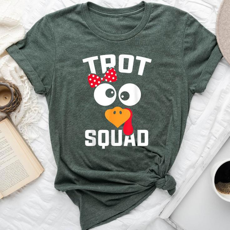 Running Turkey Trot Squad Thanksgiving For Girl Bella Canvas T-shirt