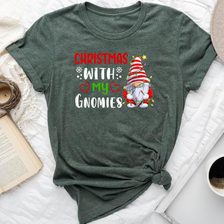 Gnome Family Christmas For Gnomies Xmas Bella Canvas T-shirt