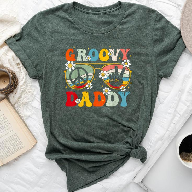 Groovy Daddy Retro Matching Family 60S 70S Dad Fathers Day Bella Canvas T-shirt