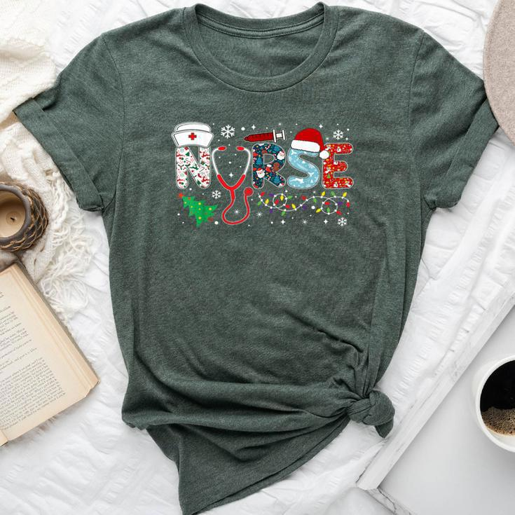 Groovy Er Cna Nurse Winter For Christmas Nurse Bella Canvas T-shirt