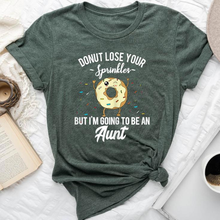 I'm Going To Be An Aunt Donut New Auntie Quote Outfit Bella Canvas T-shirt