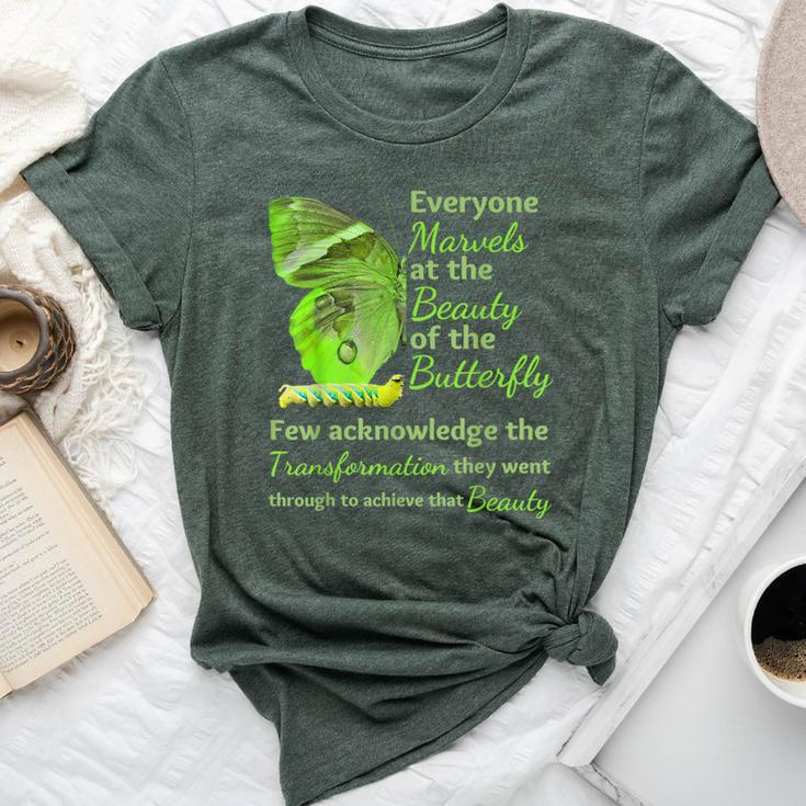 Inspirational Butterfly Transformation Mental Health Bella Canvas T-shirt