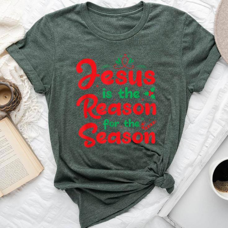 Jesus Is The Reason For The Season Christian Christmas Bella Canvas T-shirt