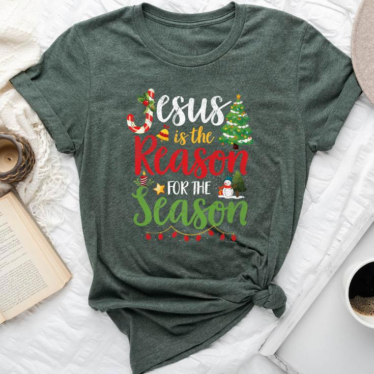 Jesus Is The Reason For The Season Christmas Christian Bella Canvas T-shirt