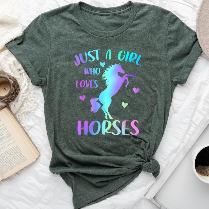 Just A Girl Who Loves Horses Bella Canvas T-shirt