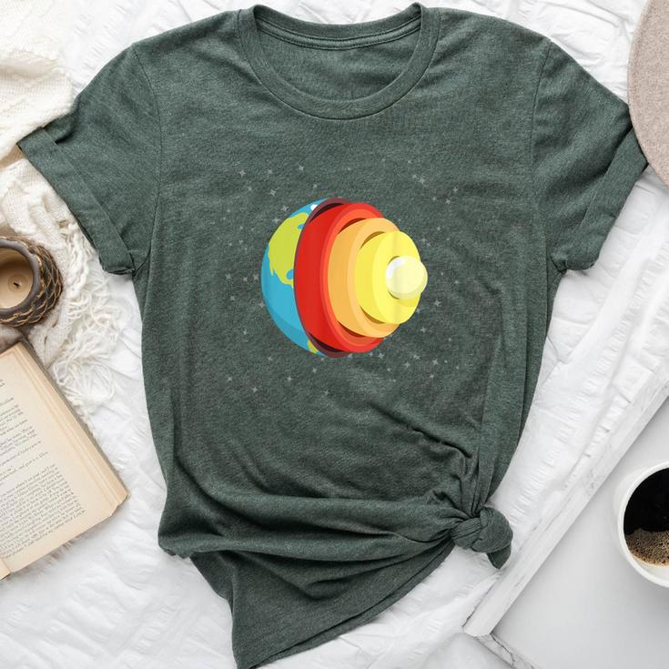 Layers Of The Earth Geology Teacher Student Bella Canvas T-shirt