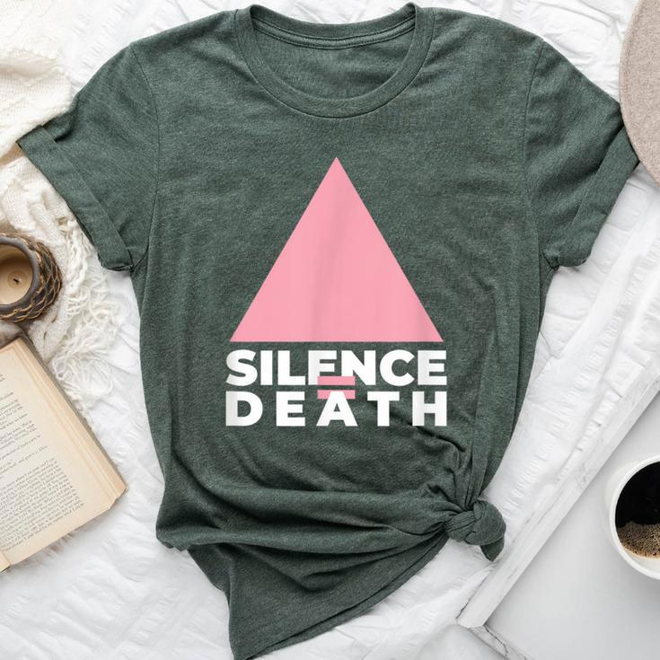 Lgbtq Gay Pride Equality Silence Death Bella Canvas T-shirt