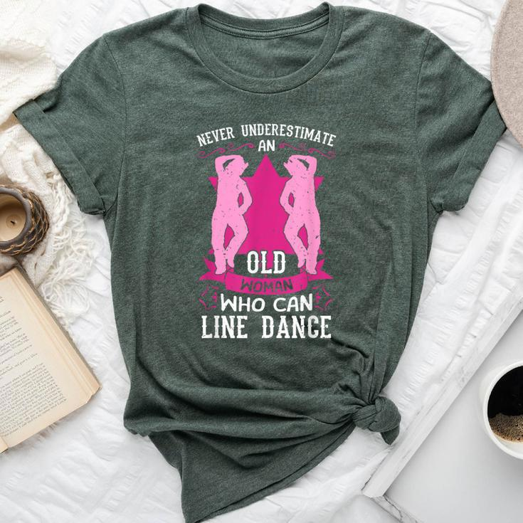 Line Dancing Dance Teacher Choreographer Dancer Grandma Bella Canvas T-shirt
