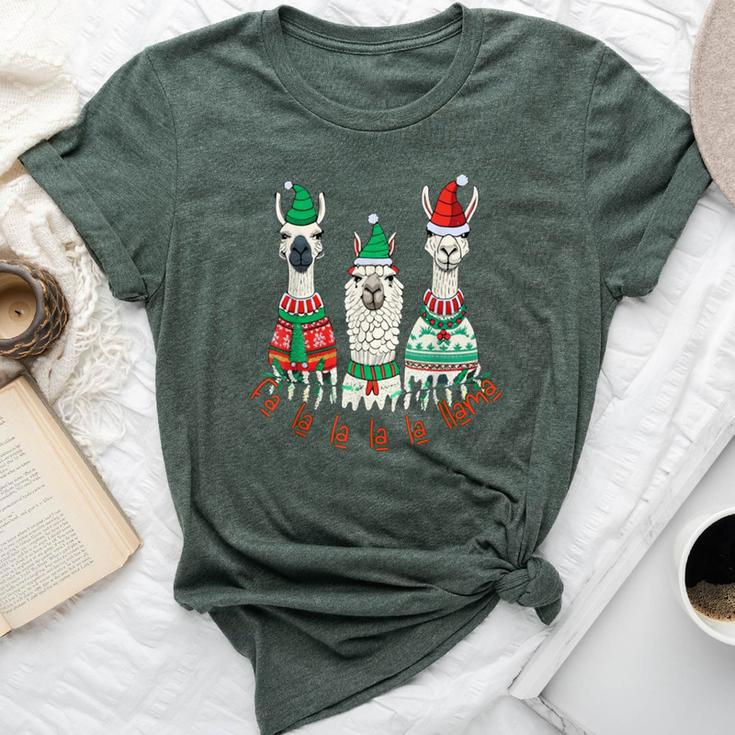 Llama Christmas Ugly Sweater Llama Holiday Xmas Alpaca Bella Canvas T-shirt