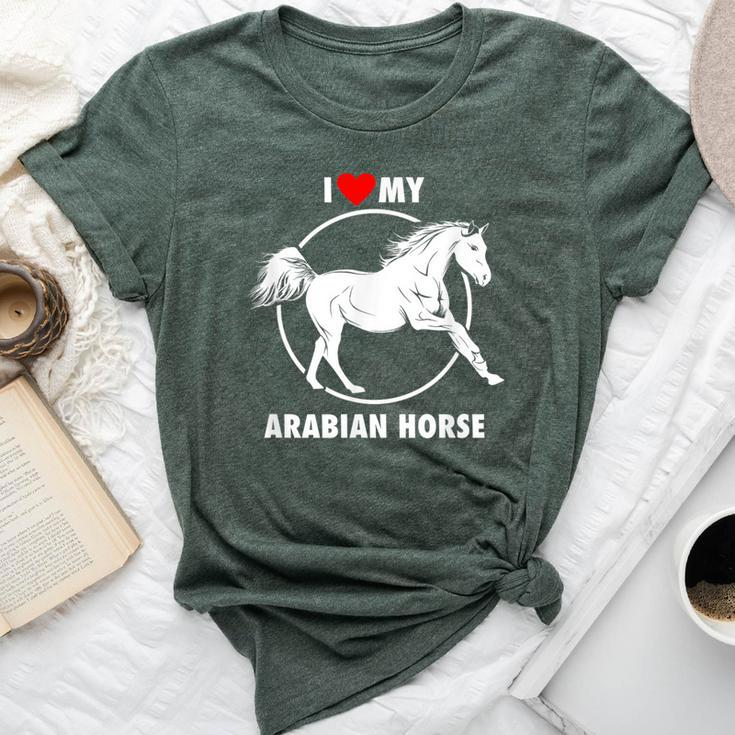 I Love My Arabian Horse Arabic Equestrian Bella Canvas T-shirt