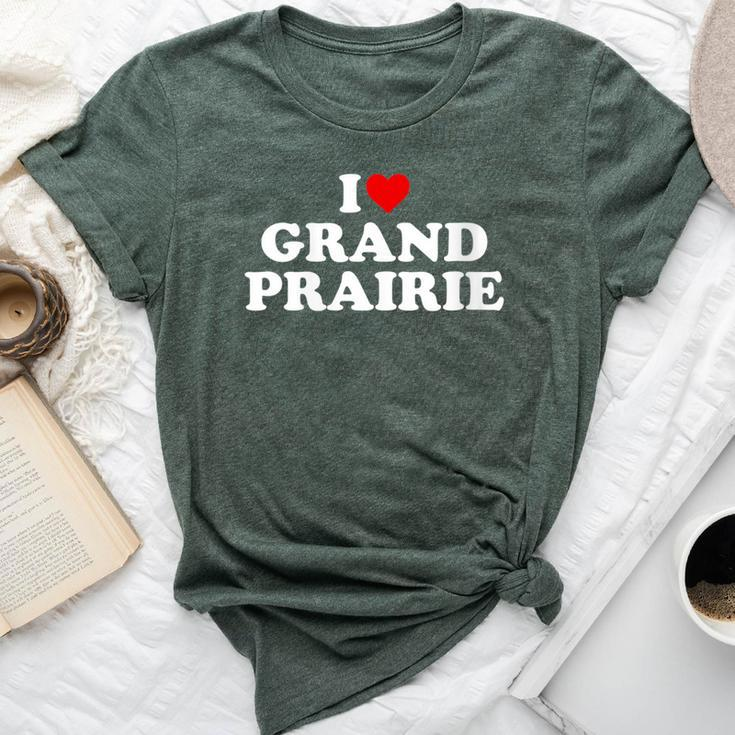I Love Grand Prairie Heart Bella Canvas T-shirt